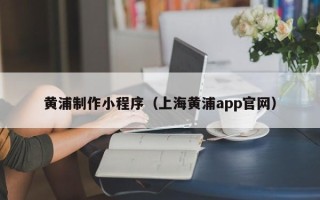 分宜黄浦制作小程序（上海黄浦app官网）